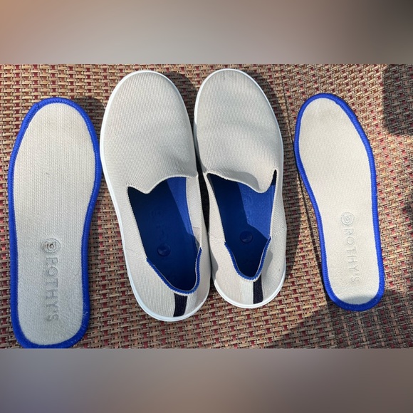 Rothy's The Original Slip On Sneaker Sand Size 7 Minimalist Neutral Comfy - Picture 3 of 14